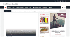 Desktop Screenshot of humandiaries.com